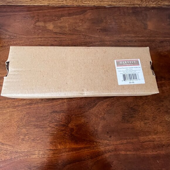 Harvest Treasures Porcelain Candle Holder Set 3 Pumpkins w/ Fall Phrases Decor - Picture 11 of 11